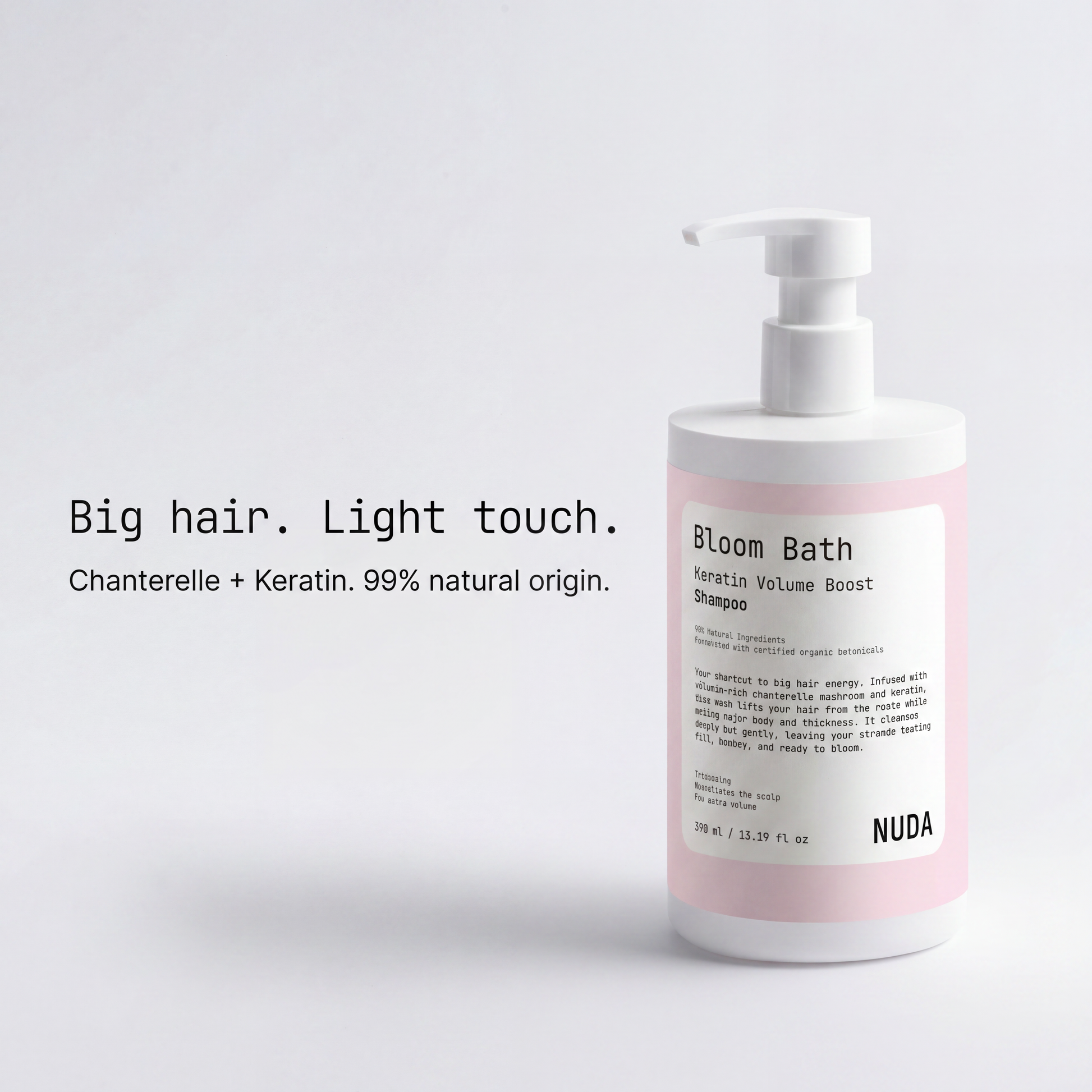 BLOOM BATH – Keratin volume boost shampoo by NUDA Hair