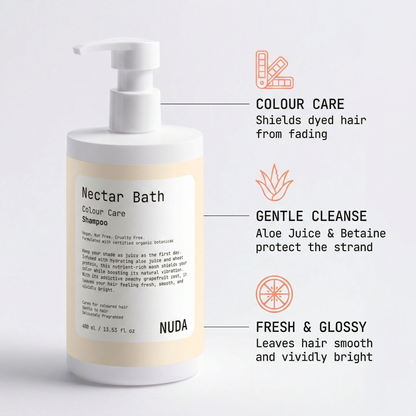NECTAR BATH texture – vegan colour care shampoo by NUDA