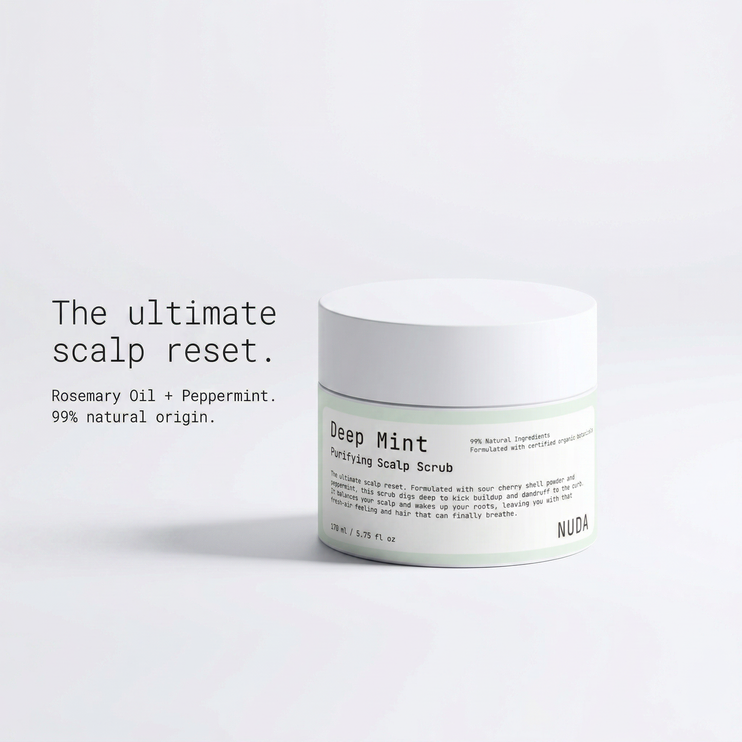 DEEP MINT detail – clarifying scalp scrub formula