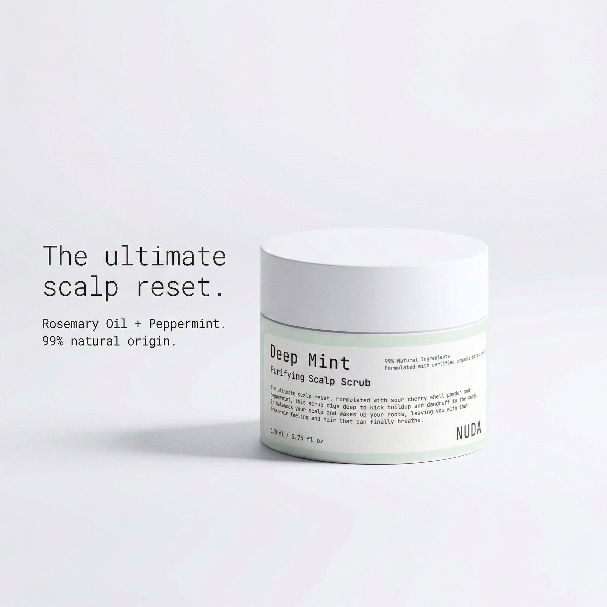 DEEP MINT detail – clarifying scalp scrub formula